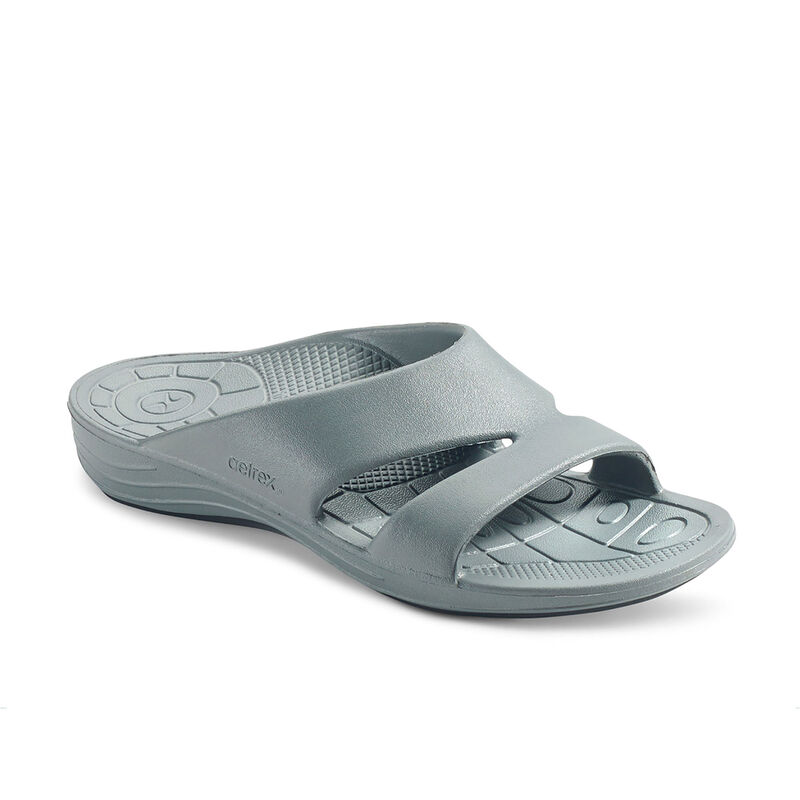 Aetrex Bali Orthotic Badslippers Dames Grijs | IXY4985GD