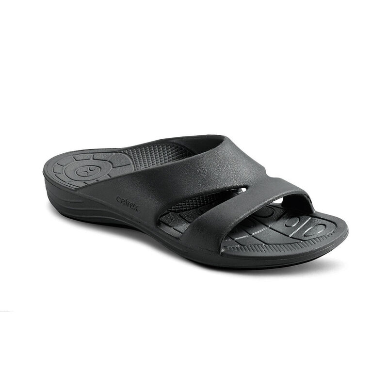 Aetrex Bali Orthotic Badslippers Dames Zwart | XKZ2738EX