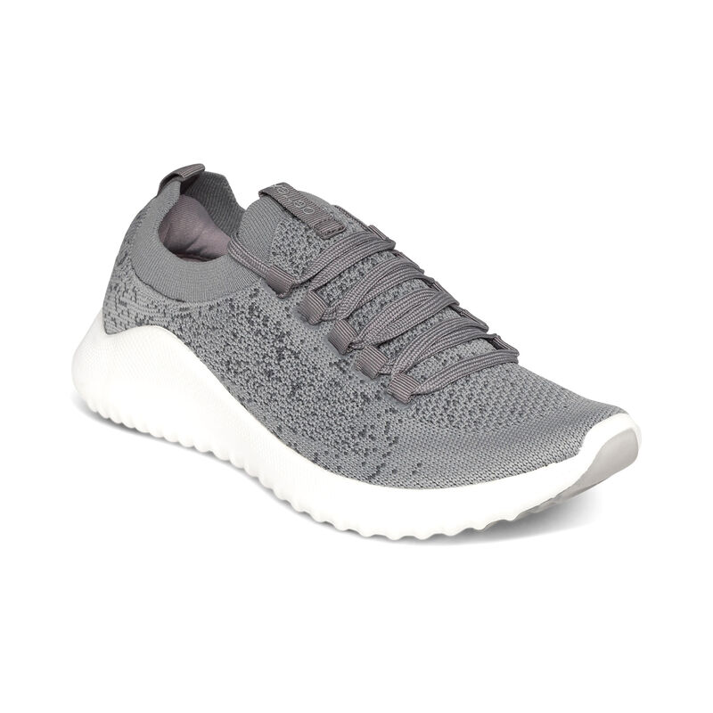 Aetrex Carly Arch Support Sneakers Dames Grijs | PEQ6494HN