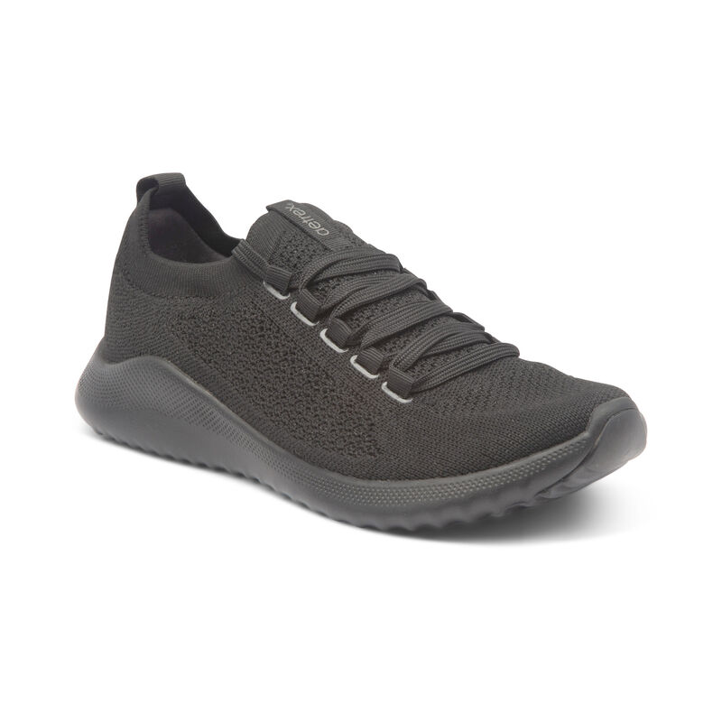 Aetrex Carly Arch Support Sneakers Dames Zwart Grijs | XHW3013LU