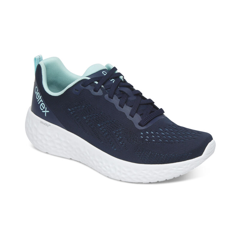 Aetrex Danika Arch Support Sneakers Dames Donkerblauw | KXI7456FQ