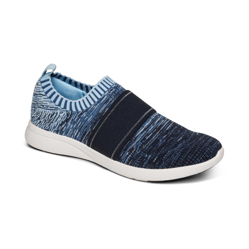 Aetrex Demi Arch Support Sneakers Dames Blauw | BHX8663BS