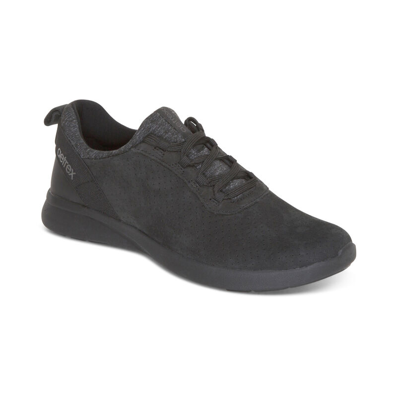 Aetrex Kora Arch Support Sneakers Dames Zwart | TIP5275GM