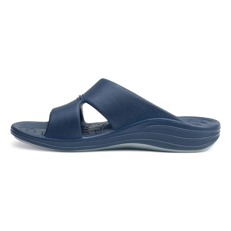 Aetrex Bali Orthotic Badslippers Heren Donkerblauw | WYF4669IJ