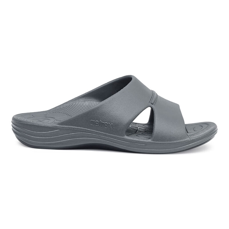 Aetrex Bali Orthotic Badslippers Heren Grijs | CNG4958DZ