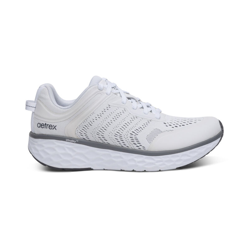 Aetrex Chase Arch Support Sneakers Heren Wit | KPK487WF