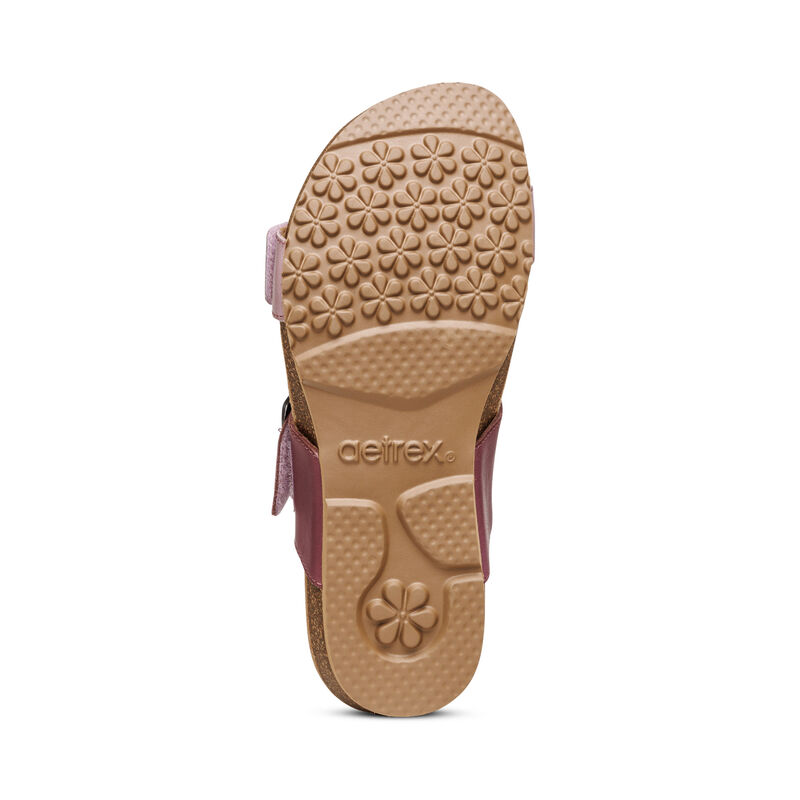 Aetrex Daisy Adjustable Badslippers Dames Paars | SZC4510ZJ