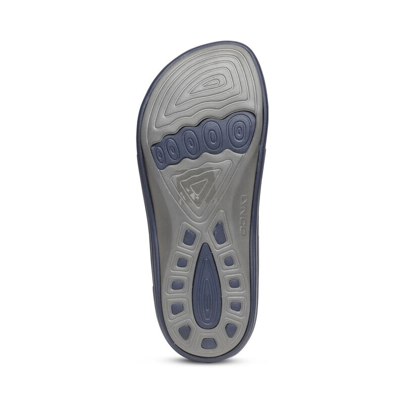 Aetrex Fiji Orthotic Teenslippers Dames Donkerblauw | FOE4463ZS