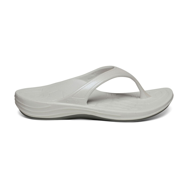 Aetrex Fiji Orthotic Teenslippers Dames Wit | PYQ1977OC