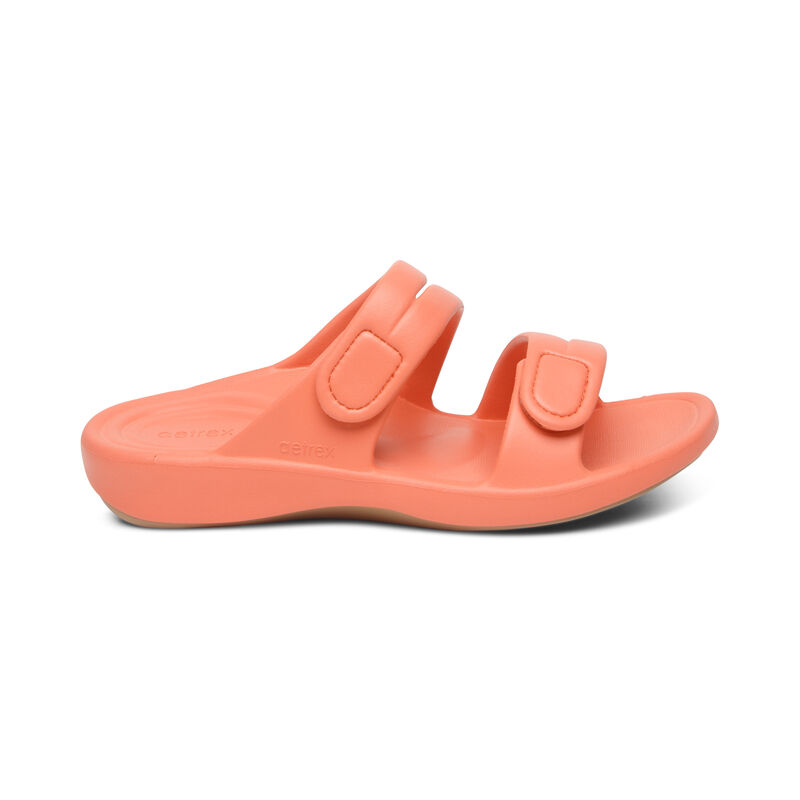 Aetrex Janey Sport Water-Friendly Badslippers Dames Oranje | JGP658AA