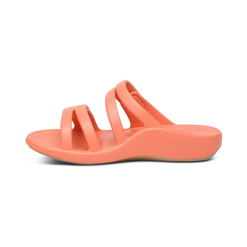 Aetrex Janey Sport Water-Friendly Badslippers Dames Oranje | JGP658AA