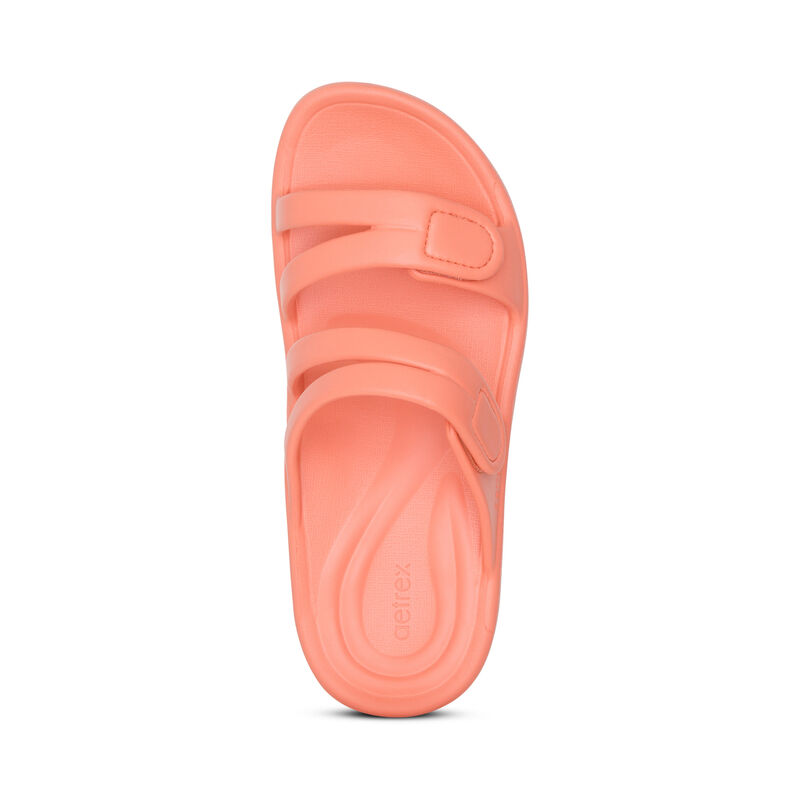 Aetrex Janey Sport Water-Friendly Badslippers Dames Oranje | JGP658AA