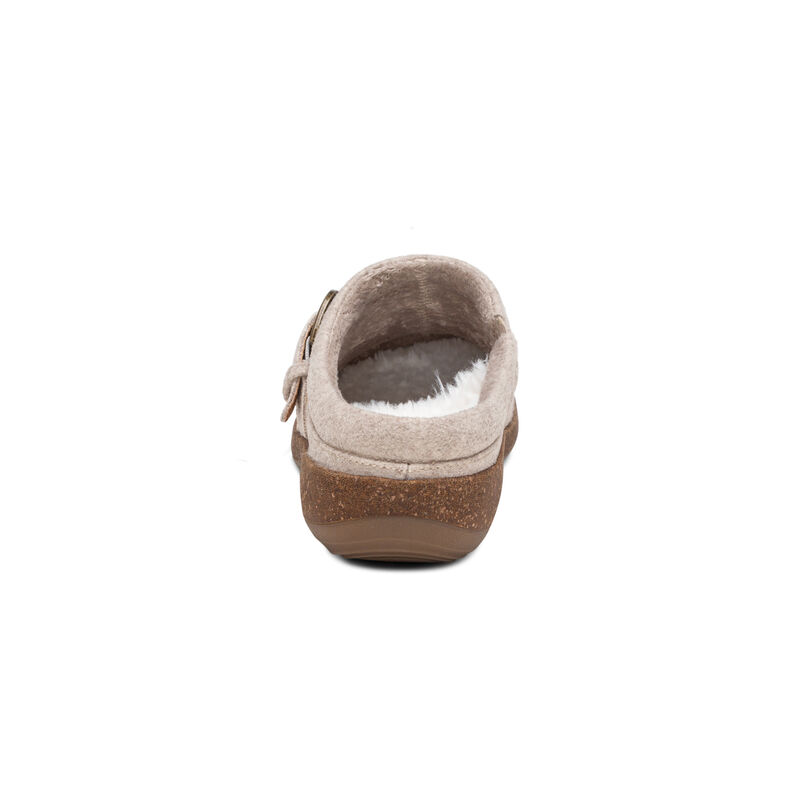 Aetrex Libby Comfort Klompen Dames Wit Beige | WNR9432ZV