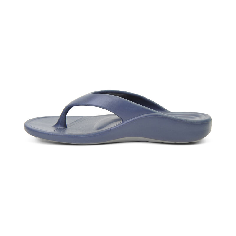 Aetrex Maui Orthotic Teenslippers Heren Donkerblauw | GEZ854OO