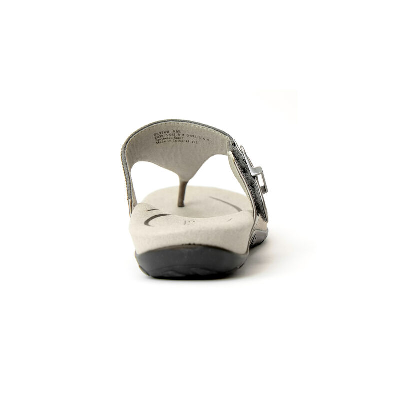 Aetrex Rae Adjustable String Teenslippers Dames Zilver | CRM5612XD