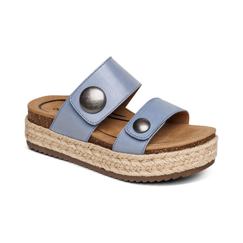 Aetrex Sofie Sandalen Dames Blauw | KPV9699RG