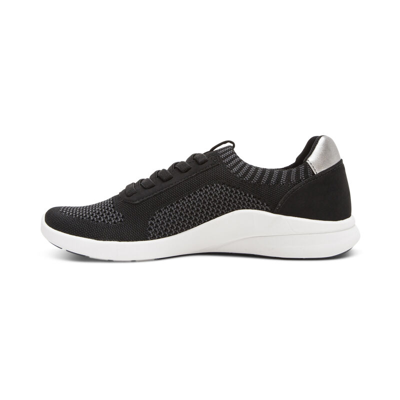 Aetrex Teagan Arch Support Sneakers Dames Zwart | UKN157YO